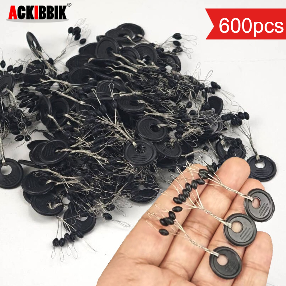 Monofilament Line - 600pcs/set Bobber Stoppers S/M/L Rubber Stopper