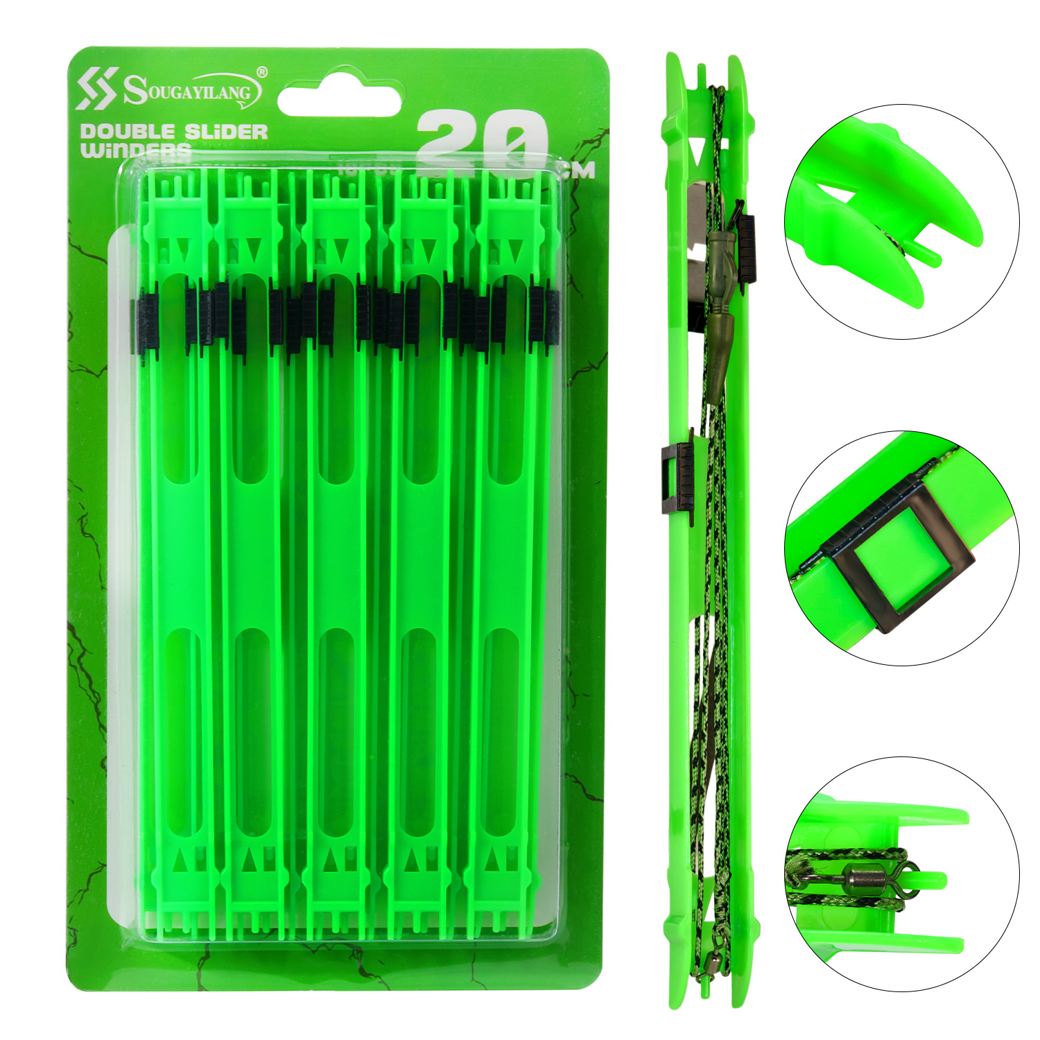 Fishing Line Dispenser - Sougayilang 10pcs Fishing Plastic Line Winding