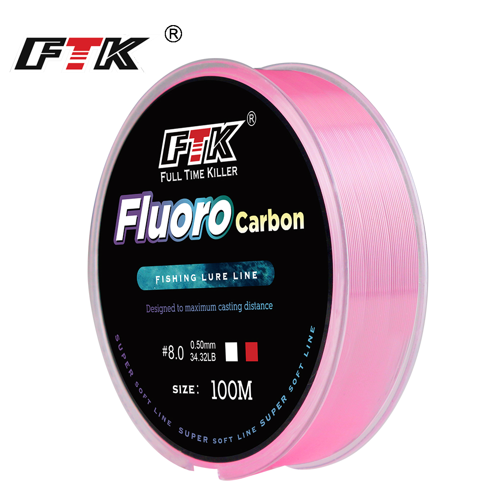 FTK 100m 4.13-34.32LB Fluoroca – обзор и цена Fluorocarbon Line