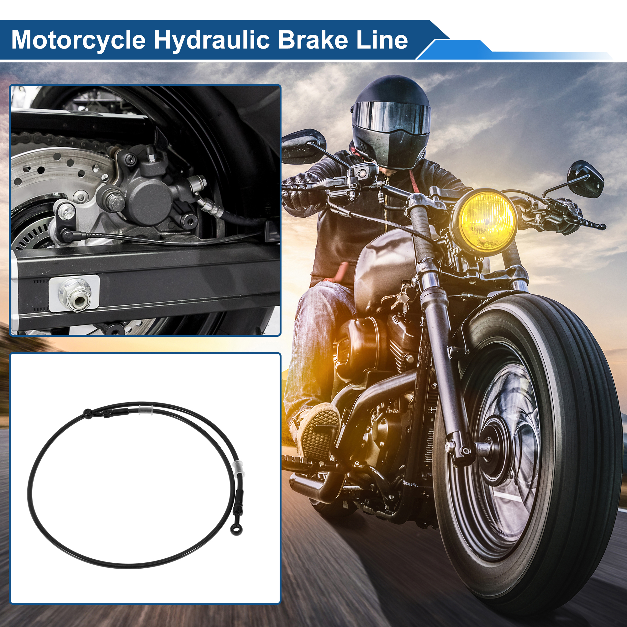 UXCELL 130cm Motorcycle Brake  – обзор и цена Braided Line