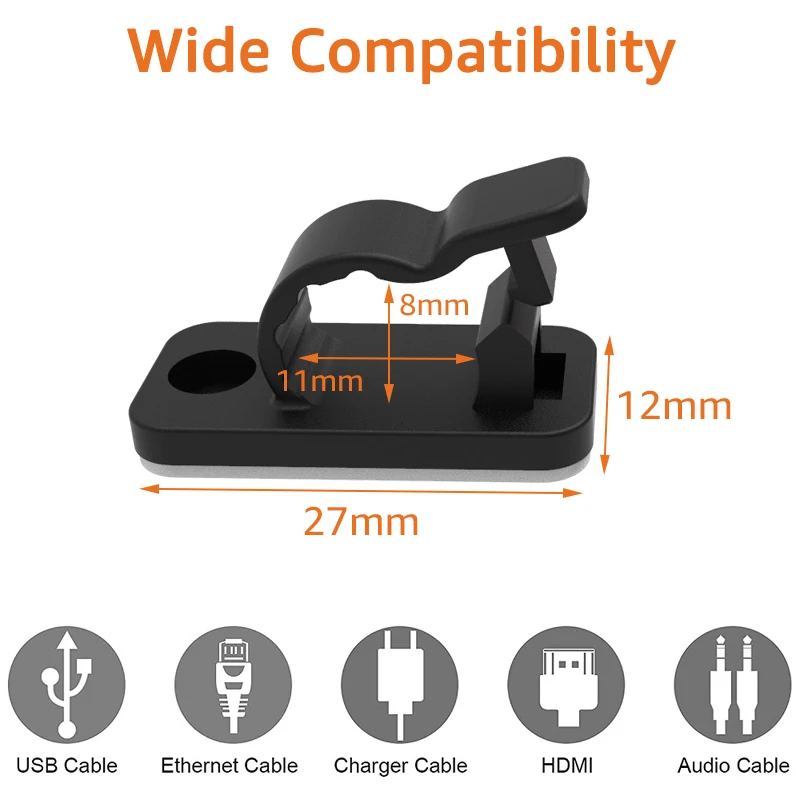 10/50PCS Cable Organizer Clips – обзор и цена Tippet Line