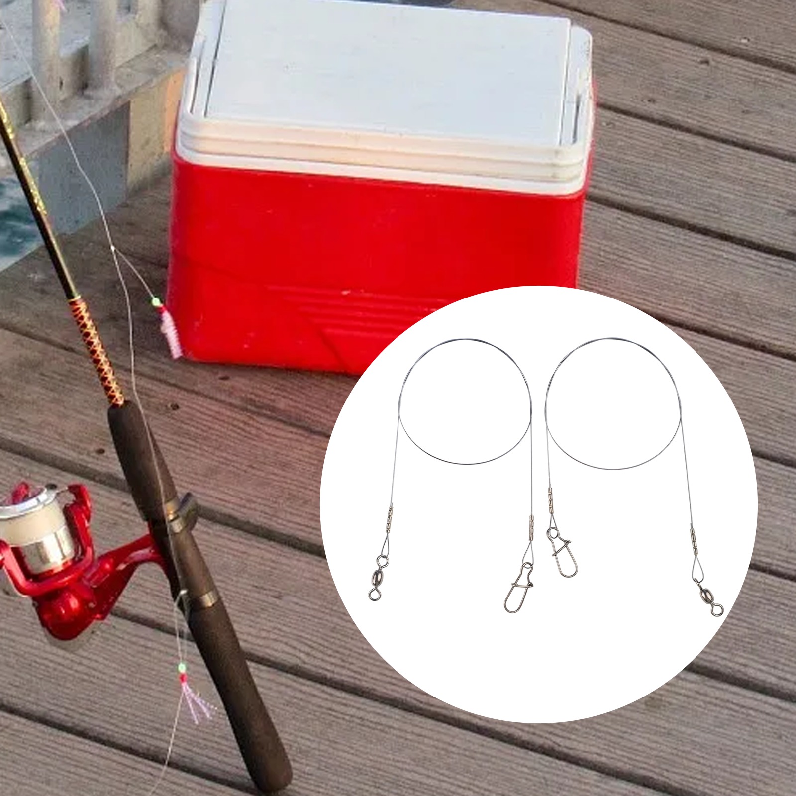 2pc Fishing Titanium Wire Lead – обзор и цена Leader Line