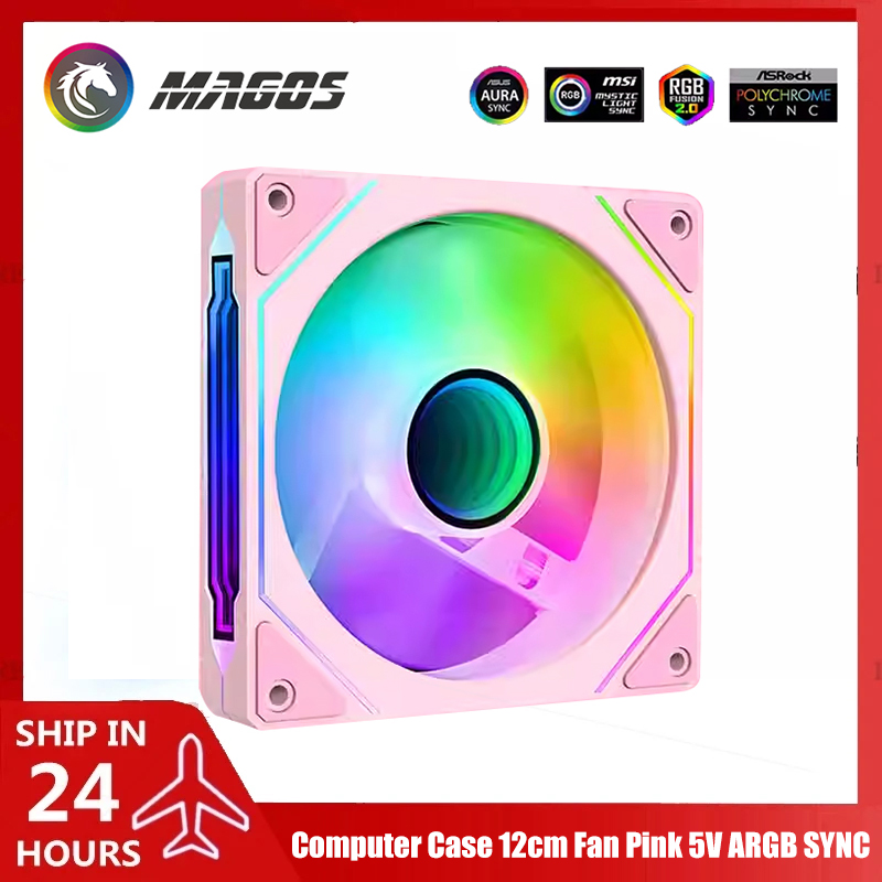 Computer Case Fan Pink 5V ARGB – обзор и цена Fly Line