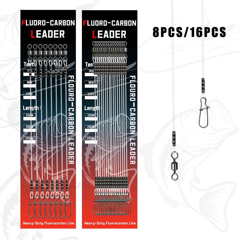 8/16pcs Fluorocarbon Wire Lead – обзор и цена Fluorocarbon Line