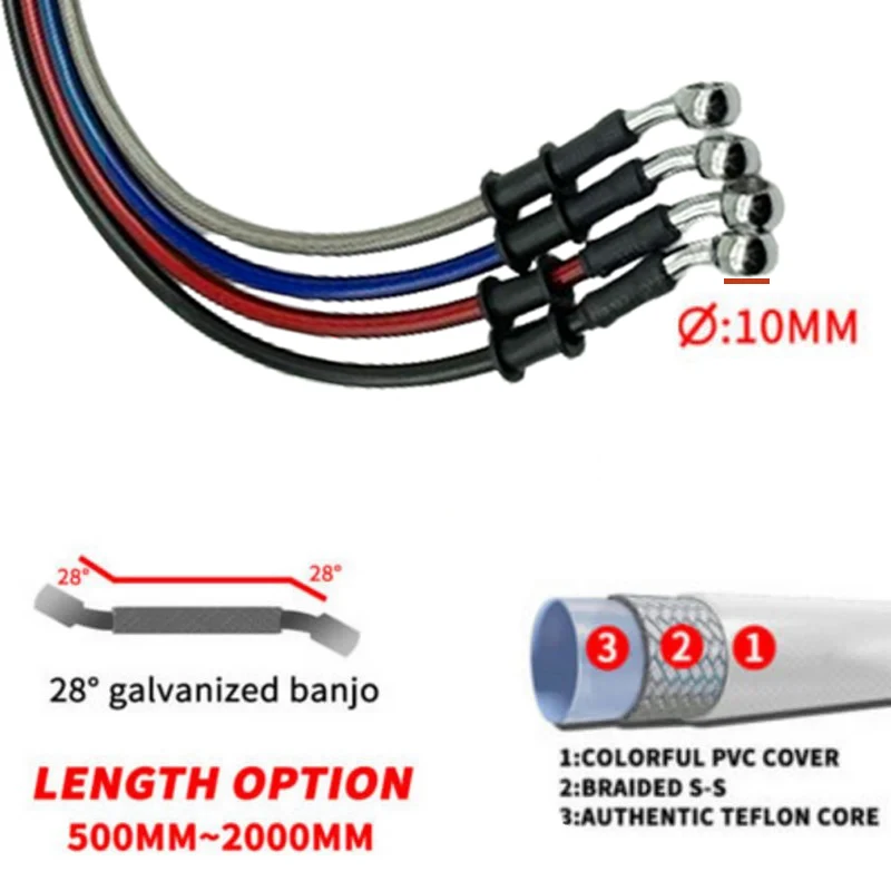 2X 30cm-220cm 28° Motorcycle H – обзор и цена Braided Line