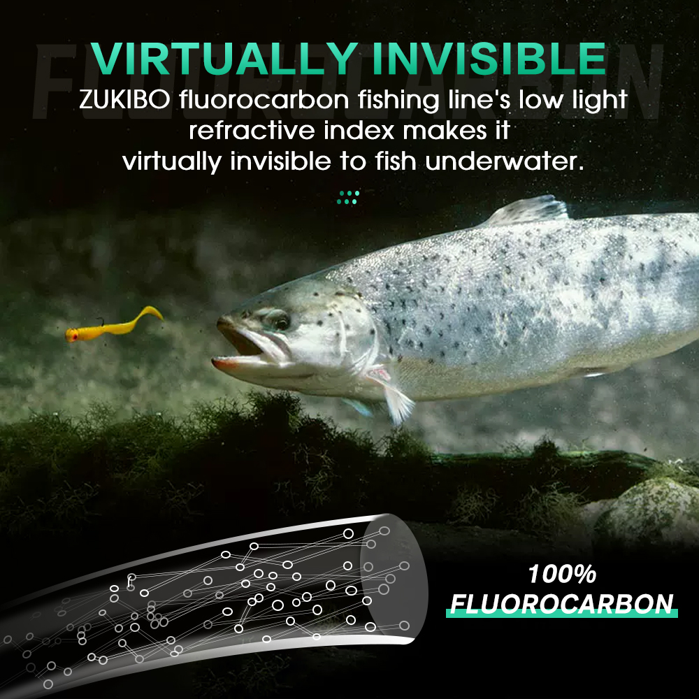 ZUKIBO 100% Fluorocarbon Fishi – обзор и цена Copolymer Line